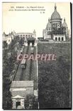 CPA Paris le Sacre Coeur et le Funiculaire de Montmartre