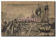 CPA Paris Basilique du Sacre Coeur avec l'Escalier Monumental