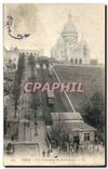 CPA Paris le Funiculaire du Sacre Coeur