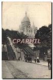 CPA Paris L'Eglise Sacre Coeur et le Funiculaire