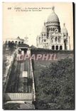 CPA Paris Funiculaire de Montmartre et la Basilique du Sacre Coeur