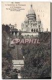 CPA Paris le Sacre Coeur de Montmartre et le Funiculaire