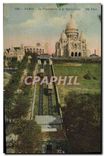 CPA Paris Funiculaire et le Sacre Coeur