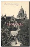 CPA Paris le Sacre Coeur et le Funiculaire de Montmartre