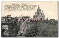 CPA Paris Funiculaire et Basilique du Sacre Coeur de Montmartre