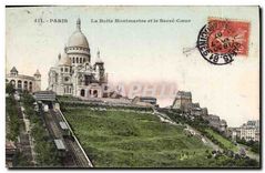 CPA Paris La Butte Montmartre et le Sacre Coeur