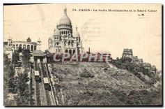 CPA Paris La Butte Montmartre et le Sacre Coeur