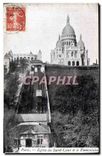 CPA Paris Eglise du Sacre Coeur et le Funiculaire
