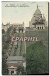 CPA Paris le Sacre Coeur et le Funiculaire de Montmartre