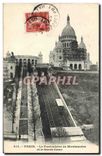 CPA Paris Le Funiculaire de Montmartre et le Sacre Coeur