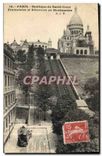CPA Paris Basilique du Sacre Coeur Funiculaire et Reservoir de Montmartre