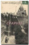 CPA Paris Basilique du Sacre Coeur Finiculaire et Reservoir de Montmartre