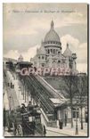 CPA Paris Funiculaire et Basilique de Montmartre