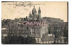CPA Paris La Butte Montmartre et la Basilique du Sacre Coeur