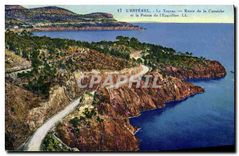 CPA L'Esterel Le Trayas Route de la Corniche et la Pointe de l'Esquillon