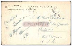 CPA Hyeres les Palmiers (Var) La Plage