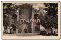 CPA Saint Maximin La Sainte Baume Var Entree de la Basilique 