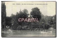 CPA Paris au Bois de Boulogne le Belvedere et le Lac 