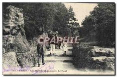 CPA Paris les Buttes Chaumont le pont 