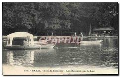 CPA Paris Bois de Boulogne les Bateaux sur le Lac 