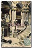 CPA Paris l'escalier de l'Opera 