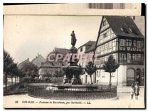 CPA Colmar fontaine de Roesselman par Bartholdi 