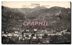 CPA L'Auvergne Cantal Vic sur Cere vue generale 