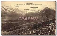 CPA L'Auvergne Cirque de Mandailles Cantal Fours de Peure Arse Puy de Peyre Arse Col de Gabre Puy de