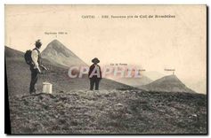CPA Cantal panorama pris du Col de Rombiere 