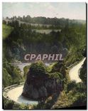 CPA Environs de Riom Es Montagnes Cantal la Route de Menct au Pont de la Mort 