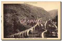 CPA Le Cantal Pittoresque Ligne d'Aurillac a Mauriac Viaduc et Pont du Rouflet 