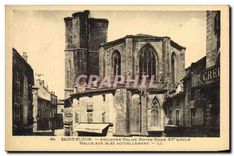 CPA Saint Flour Ancienne eglise Notre Dame XV siecle halle aux bles Actuellement 