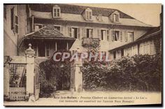 CPA Aix les Bains Pension Chabert ou Lamarline ecrivit Le Lac 
