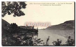 CPA Environs d'Aix les Bains Le Lac du Bourget et l'Abbaye de Hautecombe 