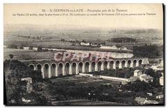 CPA Saint Germain en Laye Panorama pris de la Terrasse Le Viaduc