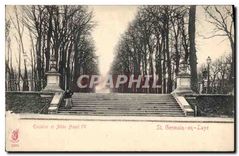 CPA Saint Germain en Laye Escalier et Allee Henri IV 