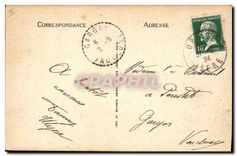 CPA Uriage les Bains Isere l'Etablissement Thermal et le Chateau Vue prise du Pare