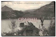 CPA Lac d'Annecy La Presqu'ile de Duingt Au fond Talloires
