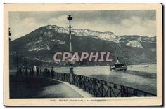 CPA Annecy Hte Savoie Au Jardin public Bateau