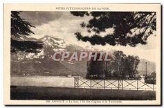 CPA Annecy Le Lac L'Ile des Cygnes et la Tournette 