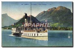 CPA Annecy Le Vapeur Ville d'Annecy Bateau