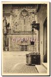 CPA Colmar Haut Rhin Vieux Puits et Portail de l'Eglise St Martin 