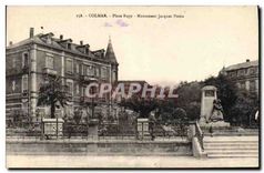 CPA Colmar Place Rapp Monument Jacques Preiss 