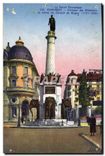 CPA La Savoie Pittoresque Chambery Fontaine des Elephants et Statue du General de Boigne 