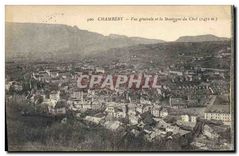 CPA Chambery Vue generale et la Montagne du Chat 