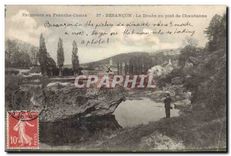 CPA Besancon Le Doubs au pied de Chaudanne 