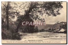 CPA Besancon les Bains Vue prise de la Promenade Micaud Barrage Saint Paul 