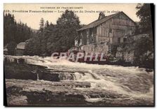 CPA Excursion en Franche Comte Frontiere Franco Suisse les Rapides du Doubs avant la chute 