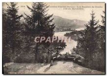 CPA Frontiere Franco Suisse les Bassins du Doubs vus du Belvedere 