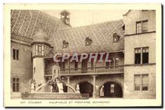 CPA Colmar Kaufhaus et Fontaine Schwendi 